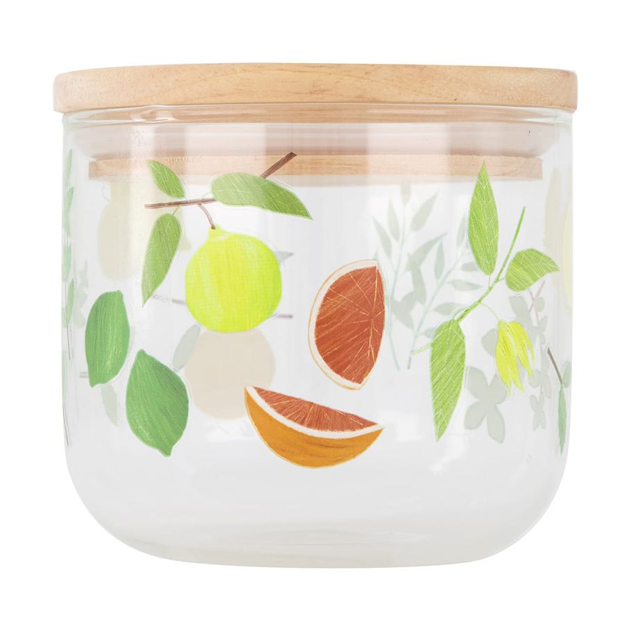 Small Glass Fruit Canister