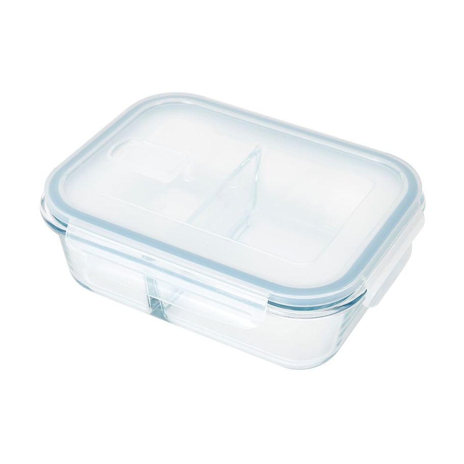 2 Compartment Glass Meal Prep Container