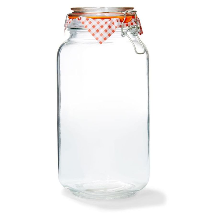 2.2L Clip Lid Glass Canister