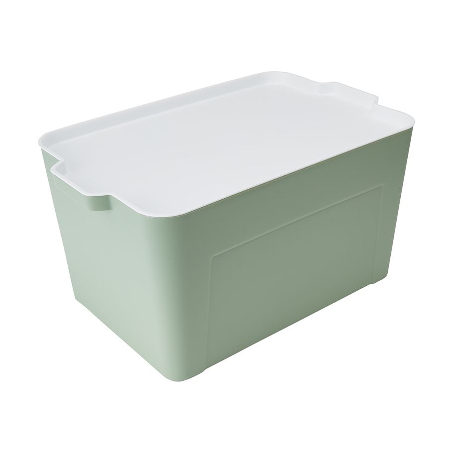 Large Stackable Container with Lid - Green