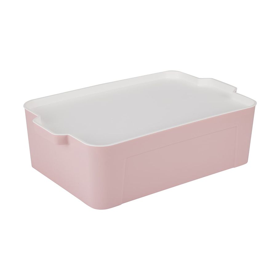 Medium Stackable Container with Lid - Pink