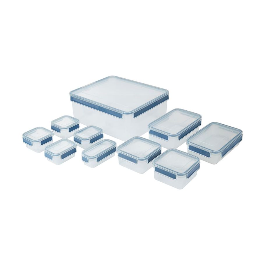 10 Pack Rectangle Clip Containers