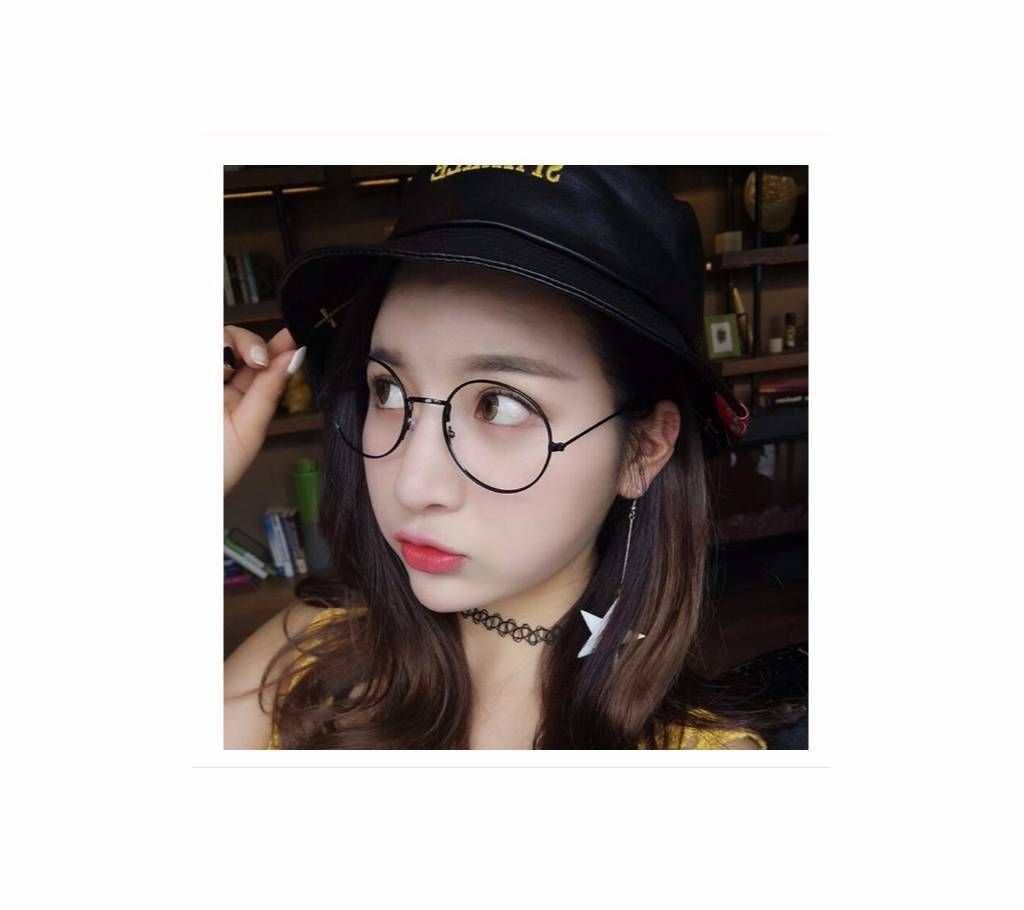Unisex Round Shape glass metal frame Sunglasses