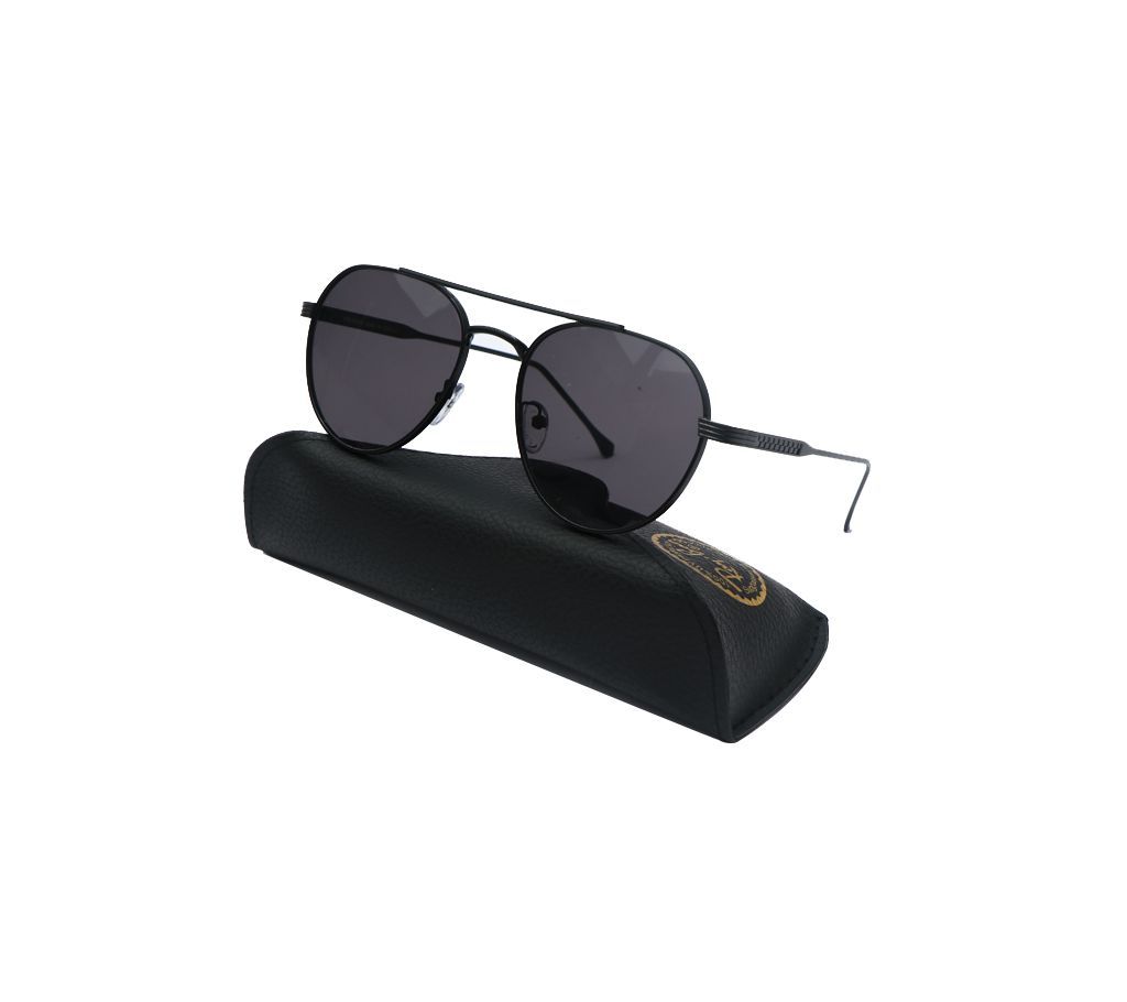 Vintage Black Metal Frame Sunglasses Unisex Summer