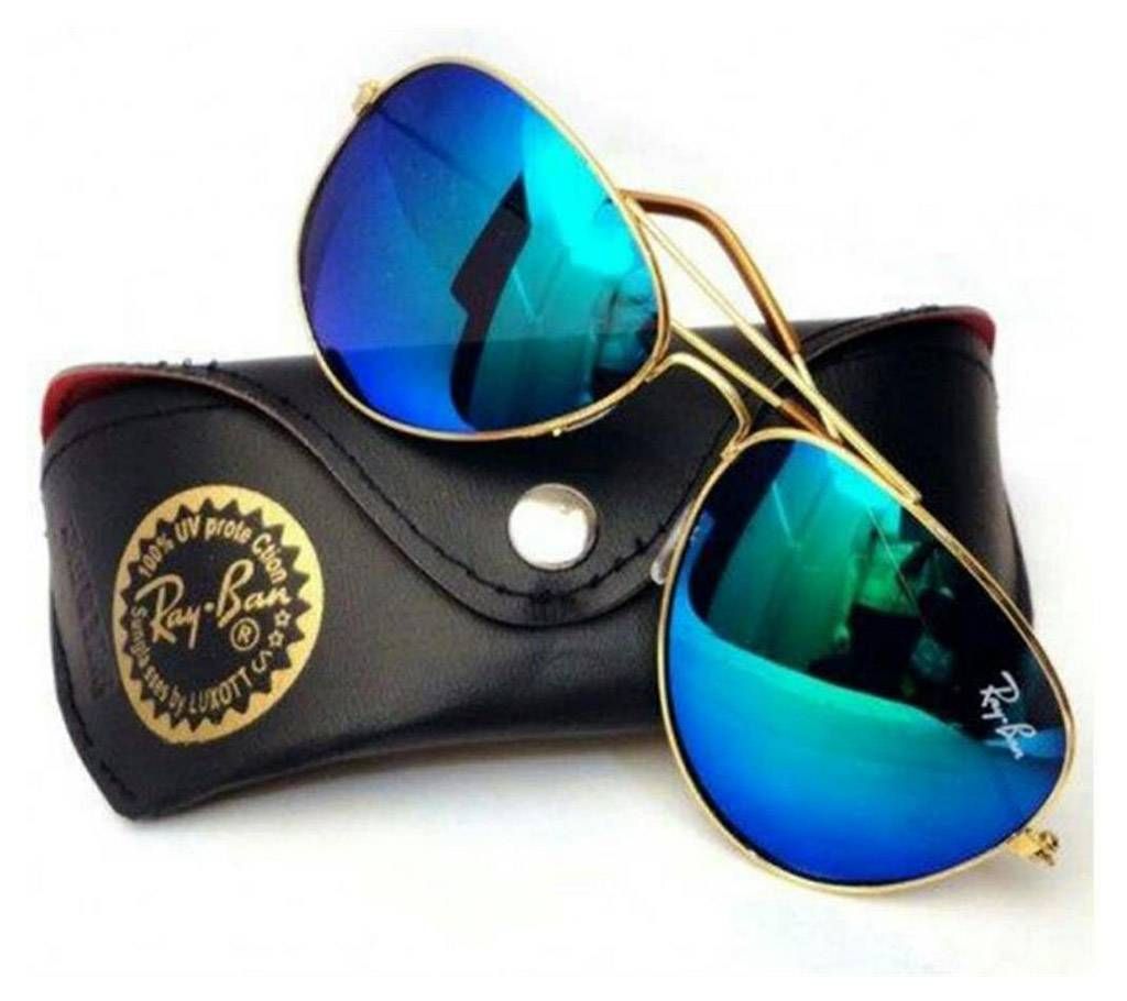 Ray Ban Golden Blue Mercury Sunglasses - Copy 