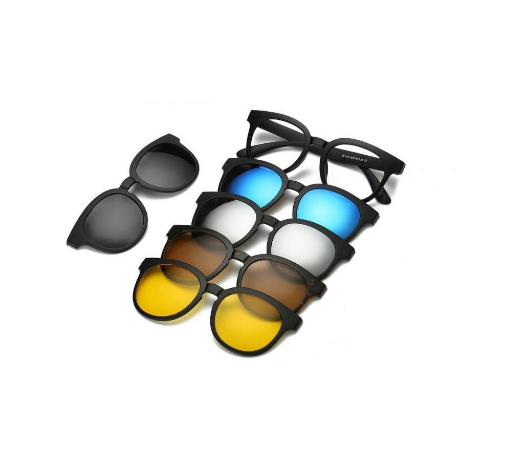 5 in 1 Quick Change Magnet Sun glasses