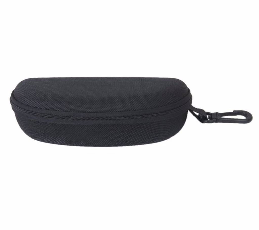 Zipper Eye Glasses Sunglasses Hard EVA Case Cover Bag Storage Box Black