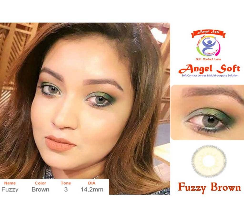 Angel Soft Contact Lens Fuzzy Brown (Non Power)
