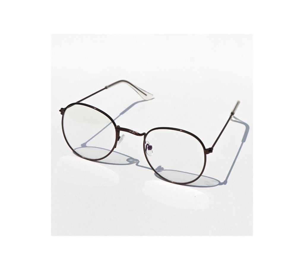 Brown Steel Unisex Glasses