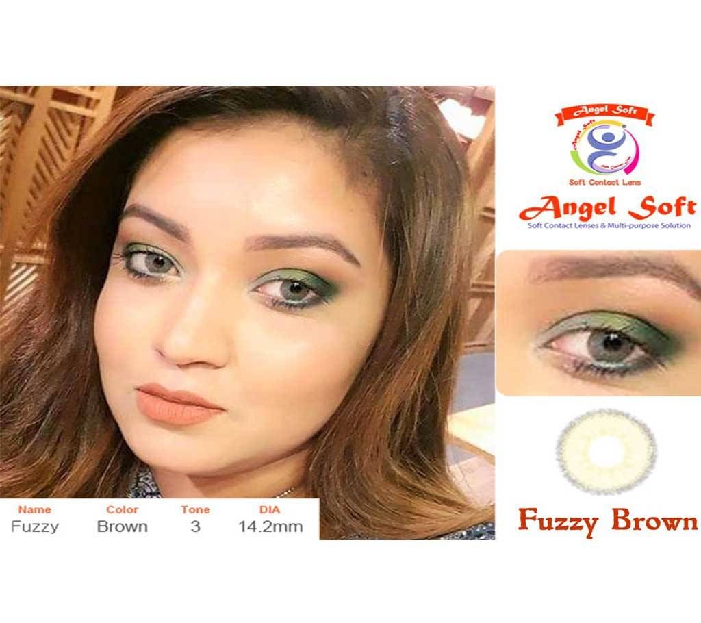 Angel Soft Contact Lens Fuzzy Brown (With Power)