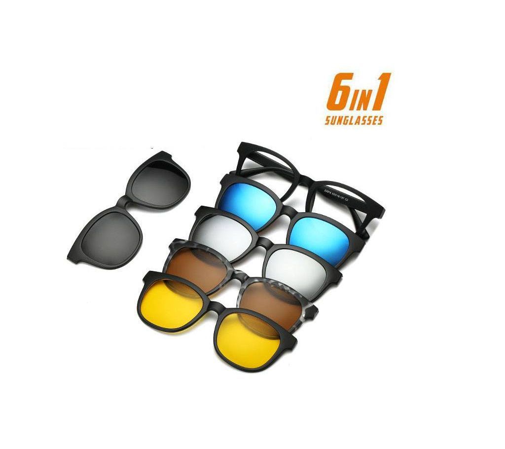 6 in 1 Magnet Sun glass