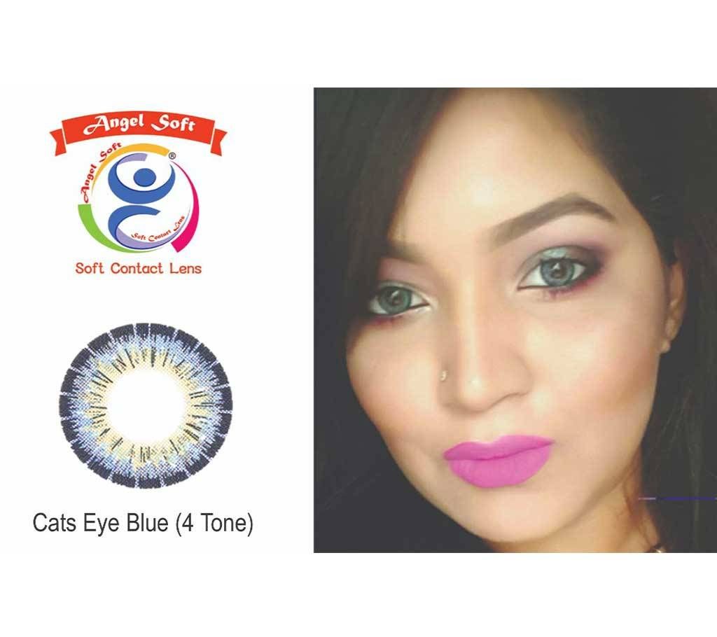 Angel Soft Contact lens Cats Eye Blue (Non Power)