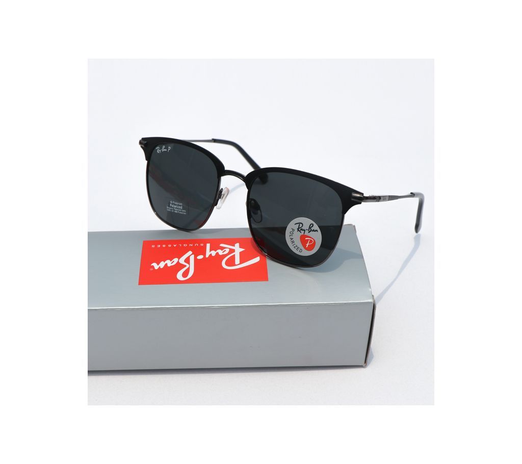 Ray-Ban Matte Black Gradient Unisex Polarized Sunglasses-Copy 