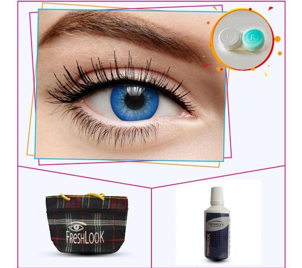 Blue 3 Tone Color Contact Lens