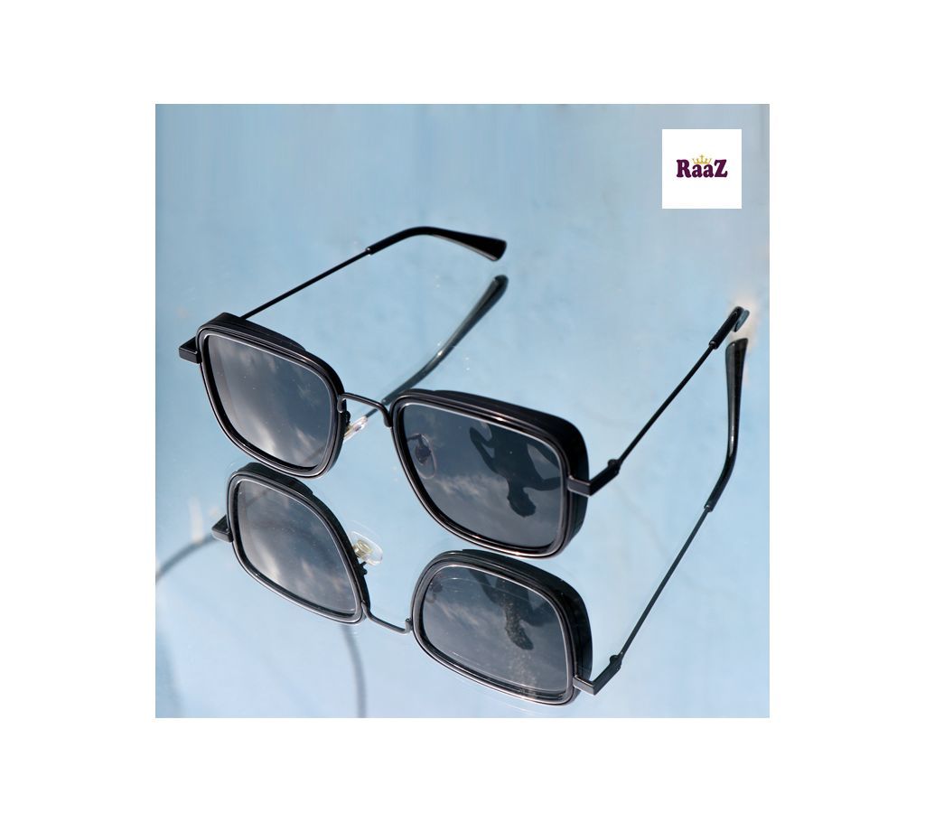 Dervin Black Square Metal Body Kabir Singh Sunglass for Men Women (Black)