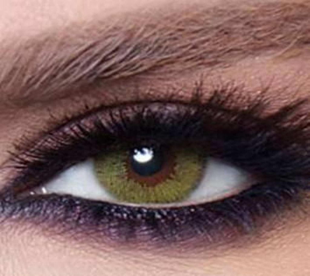 Bella Glow - Lime Green -   contact lens