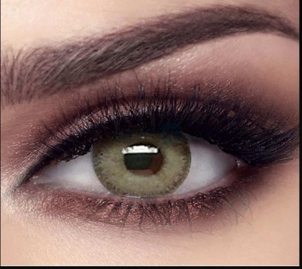 Bella Elite  - gray olive contact lens