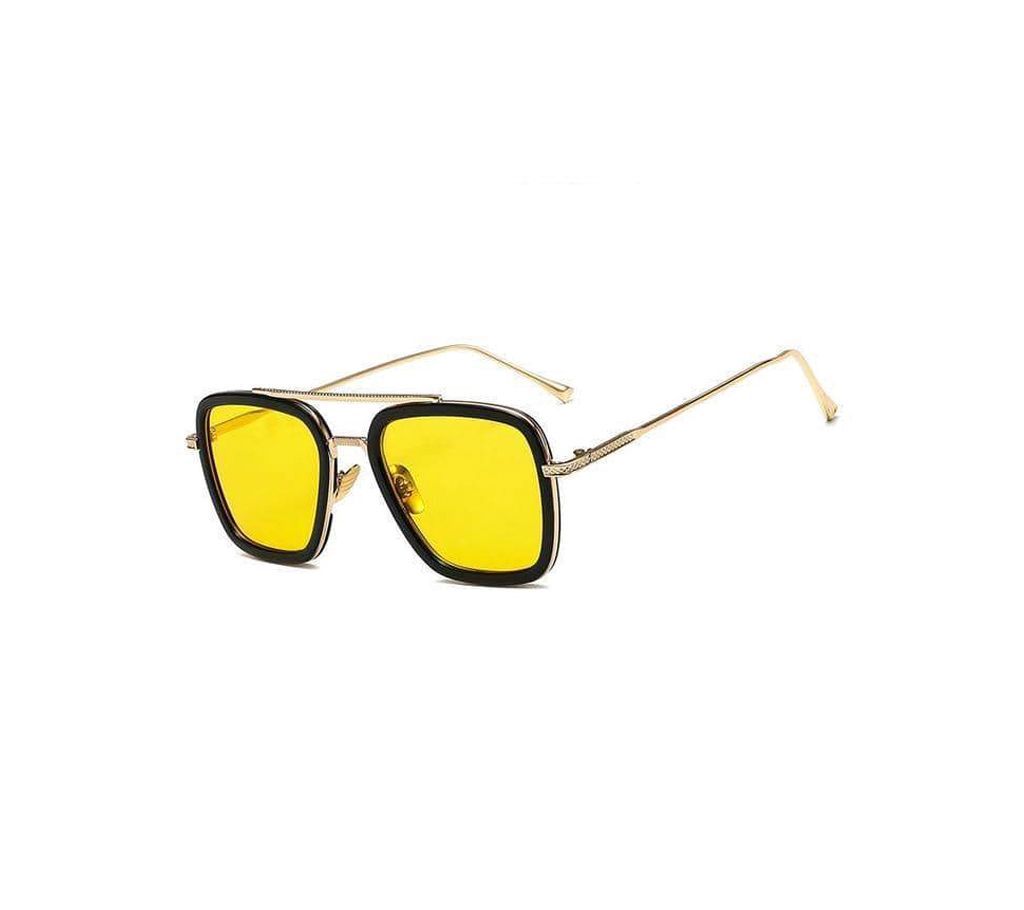 Yellow Vision Tony Stark Iron Man Endgame Cutout Sunglasses For Men