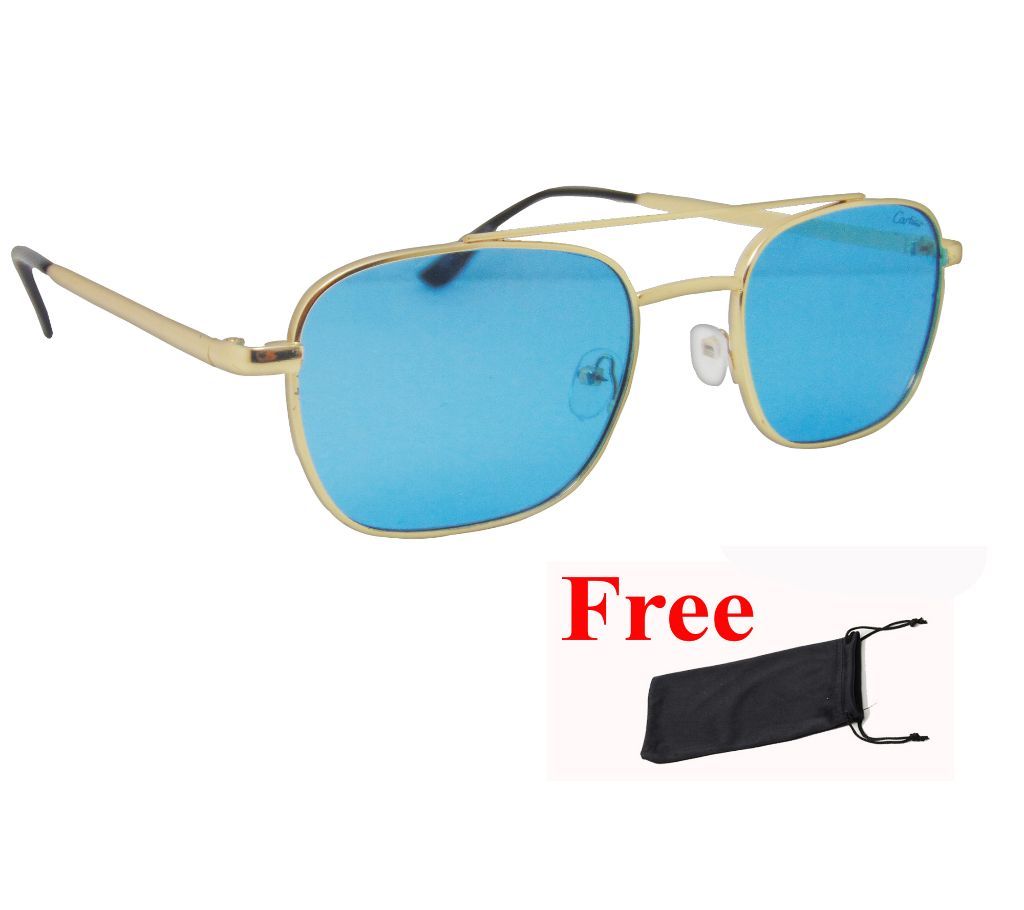 Summer Fashion New Arrival Cool Stylish Light Blue Night Vission Sunglasses Women Men Cartier Design Sun Glasses