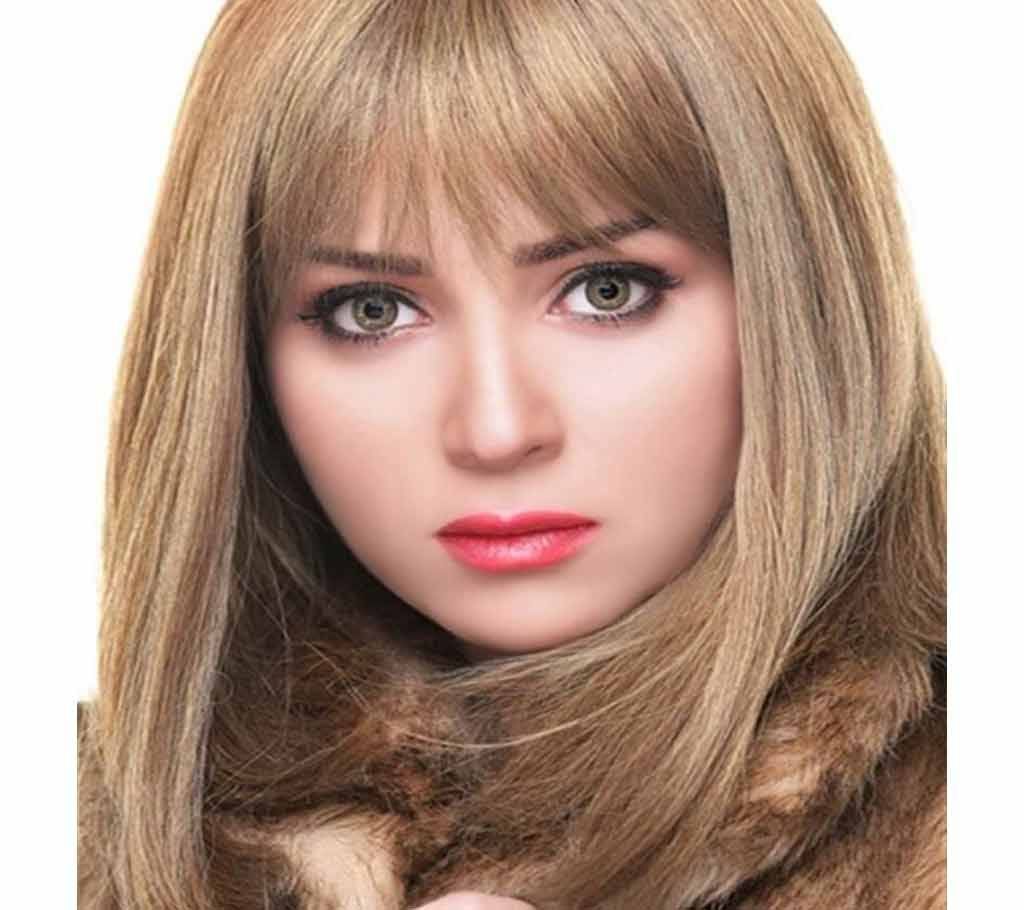 Bella Contact Lens-green yellow With Solution,lens case