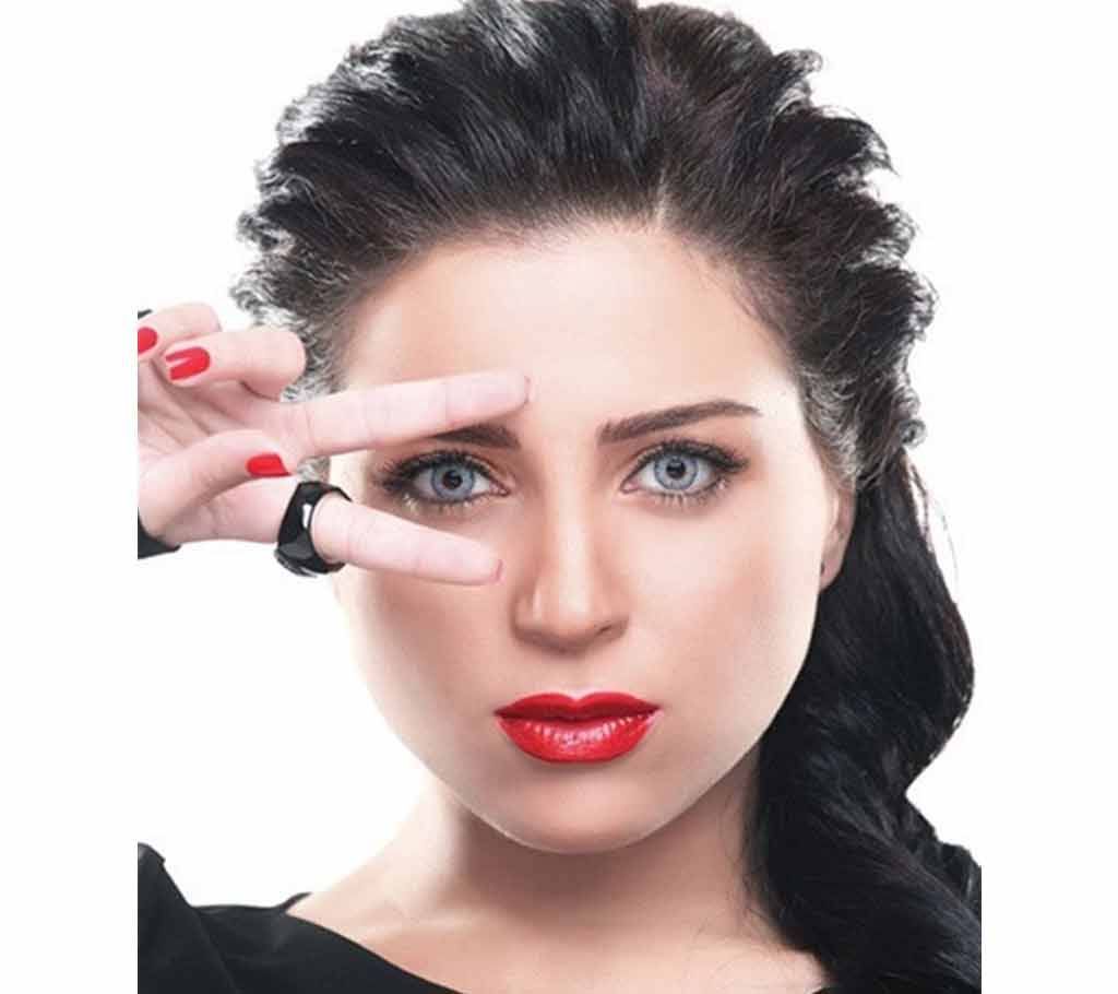 Bella Contact Lens-Natural Gray Blue With Solution,lens case