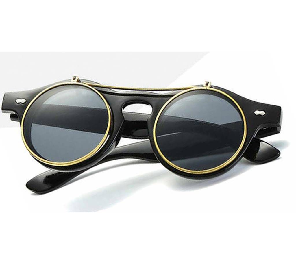 Flip Up Vintage Steampunk Sunglasses For Men