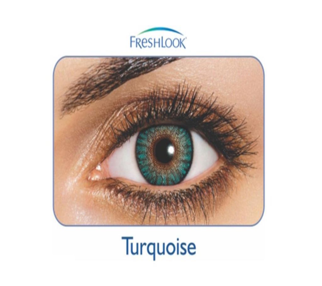 FreshLook contact lens Turquoise with 120 ml FreshLook solution water