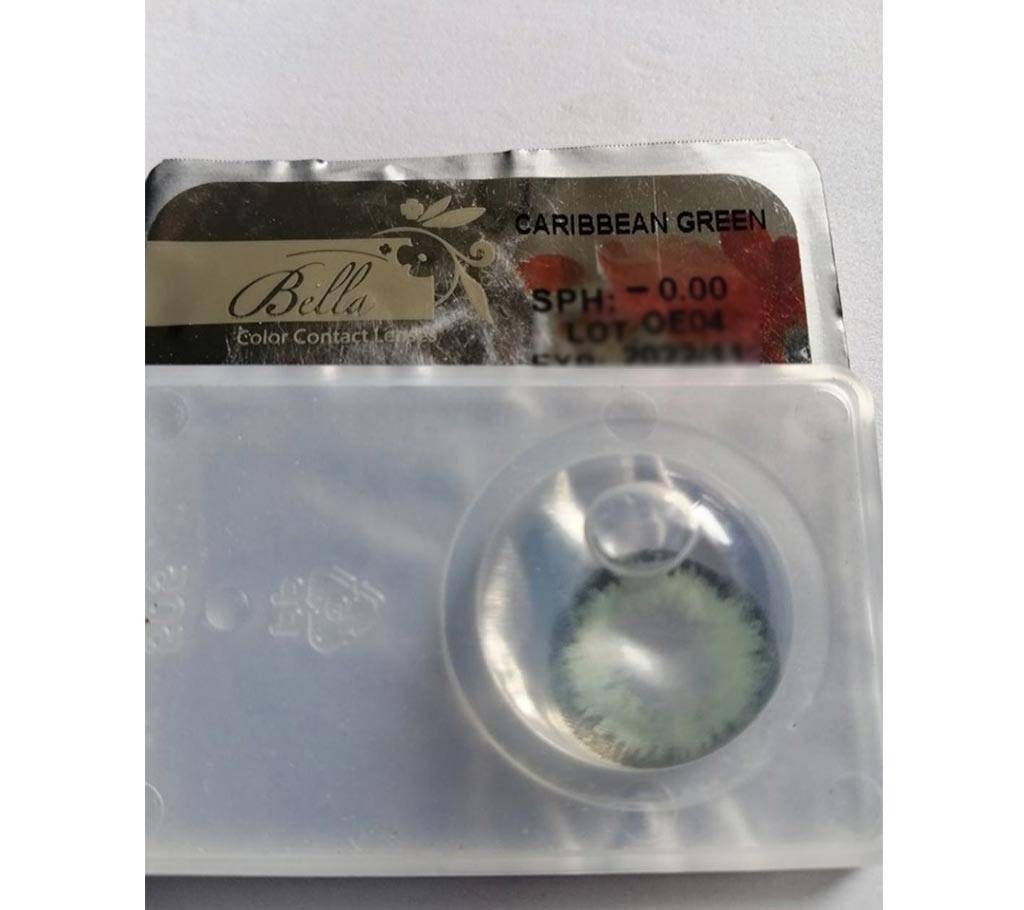 bella  contact lens  -carabean green