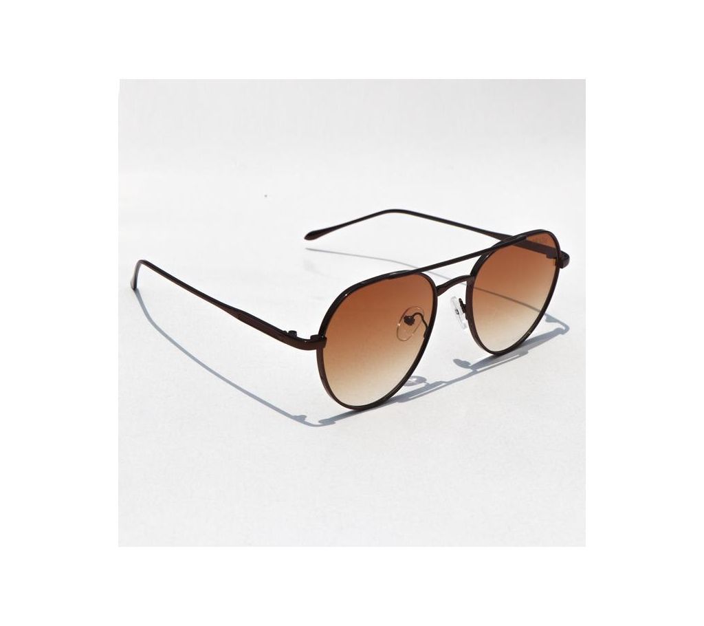 Metal Vintage Brown Sunglasses with Stylish Box