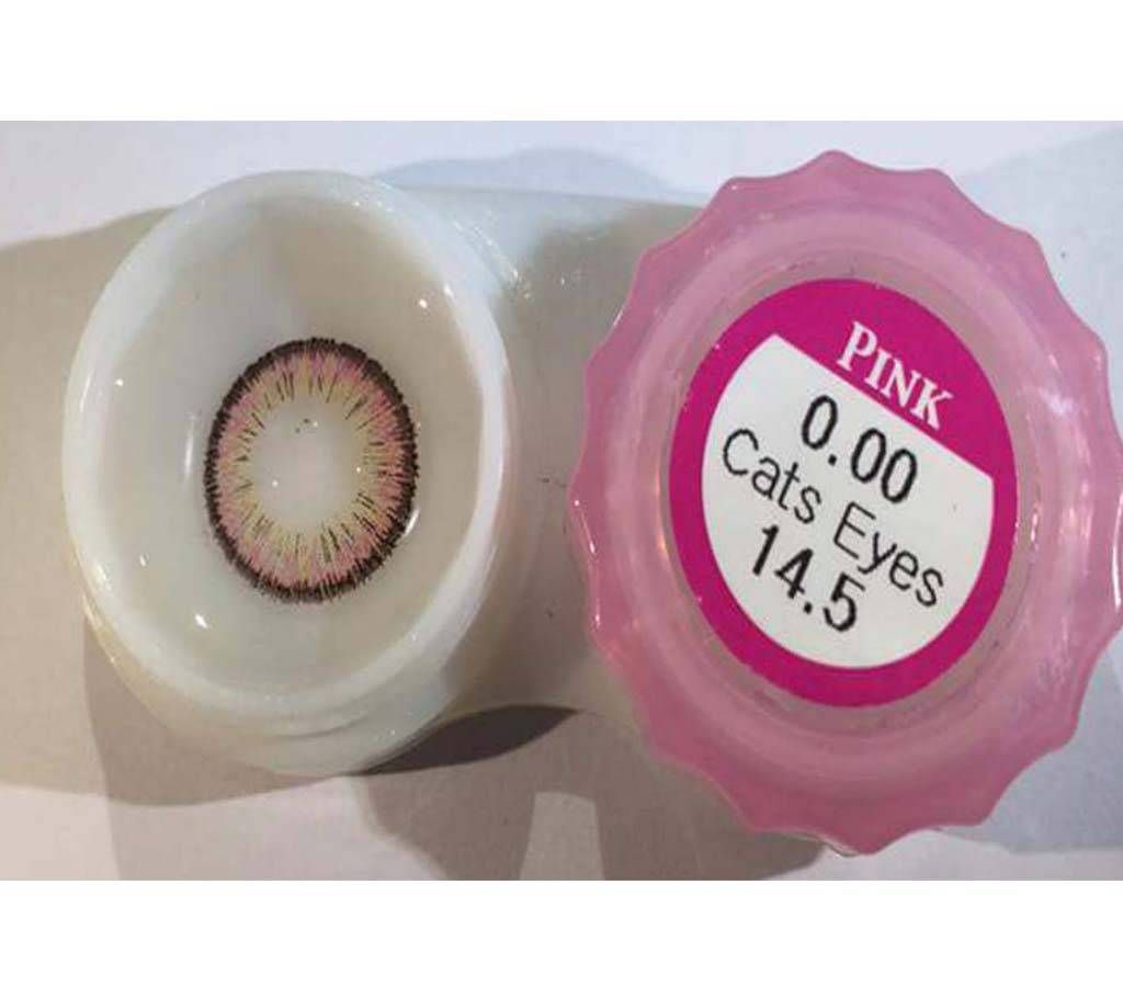 Angel Soft Contact Lens Cats Eye Pink (With Power)