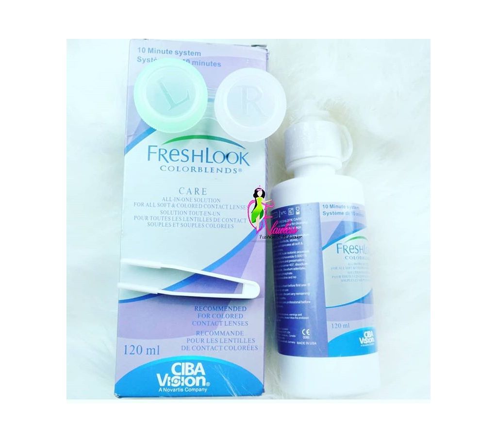 Contact lens solution water FreshLook 120 ml