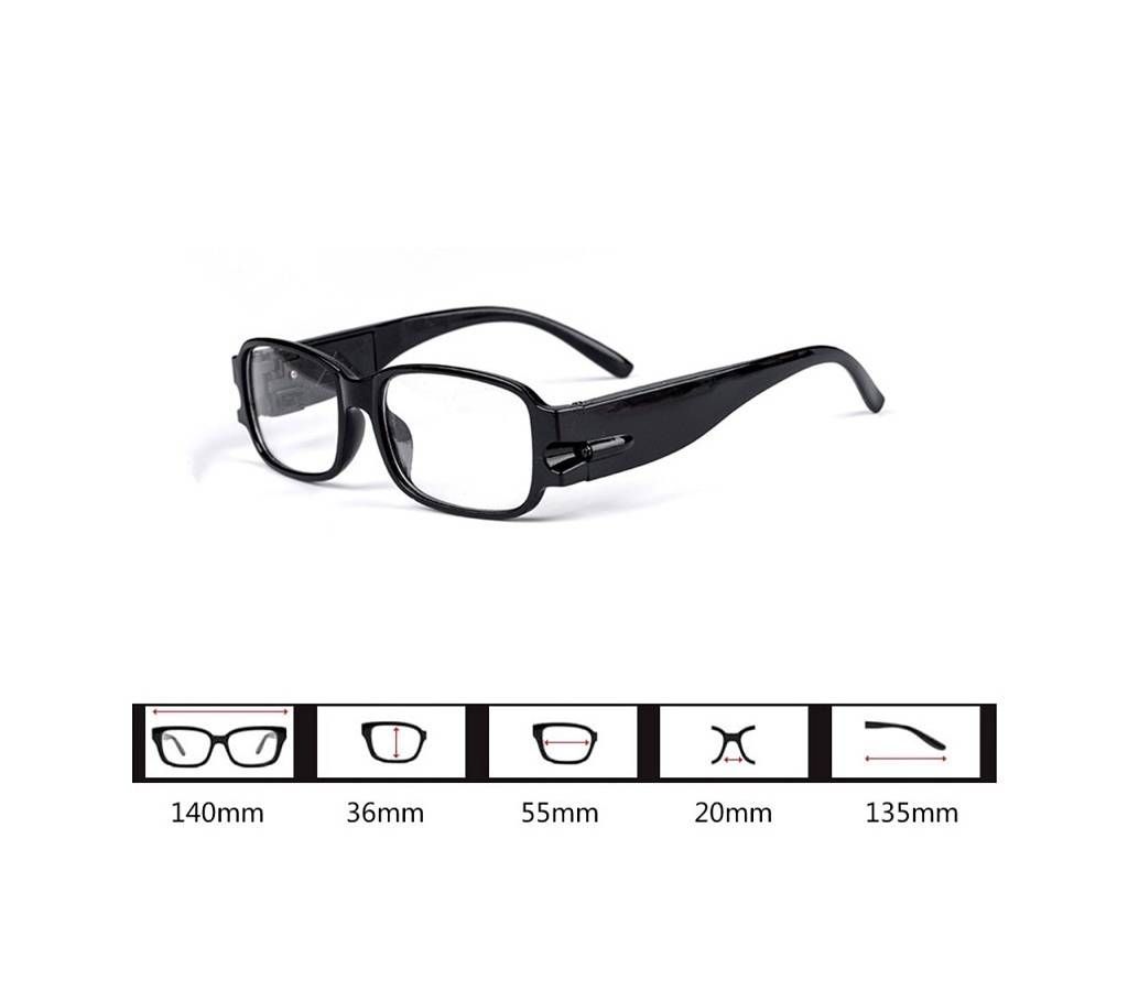 Unisex Adjustable Magnetic Magnet Therapy And Health Protection Reading Glasses 1 LED Light With Money Detect for book