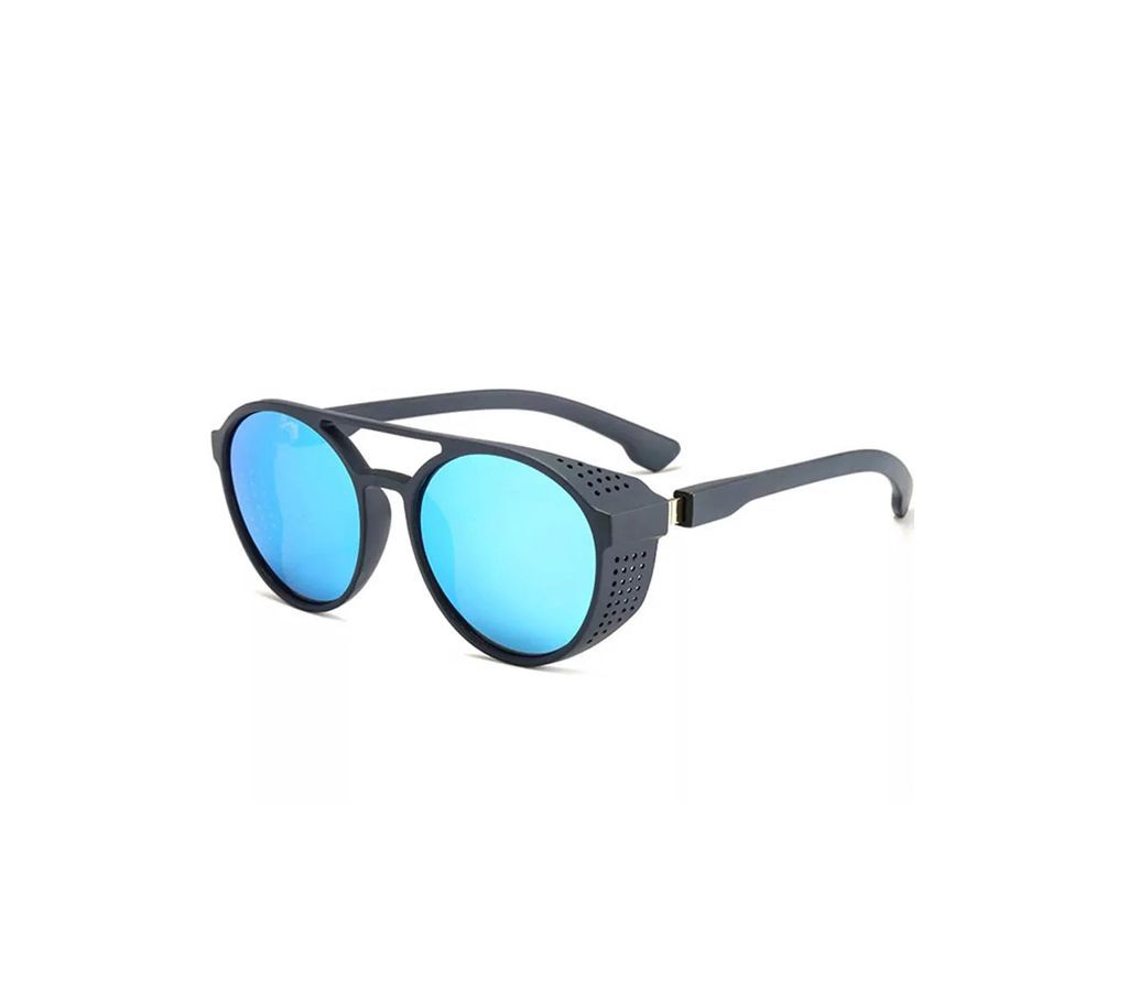 Blue Lens Black Frame Sunglass For Men