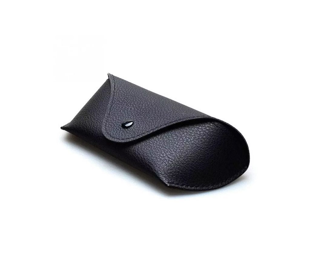 Black UP Leather Fold-Able Glasses Box