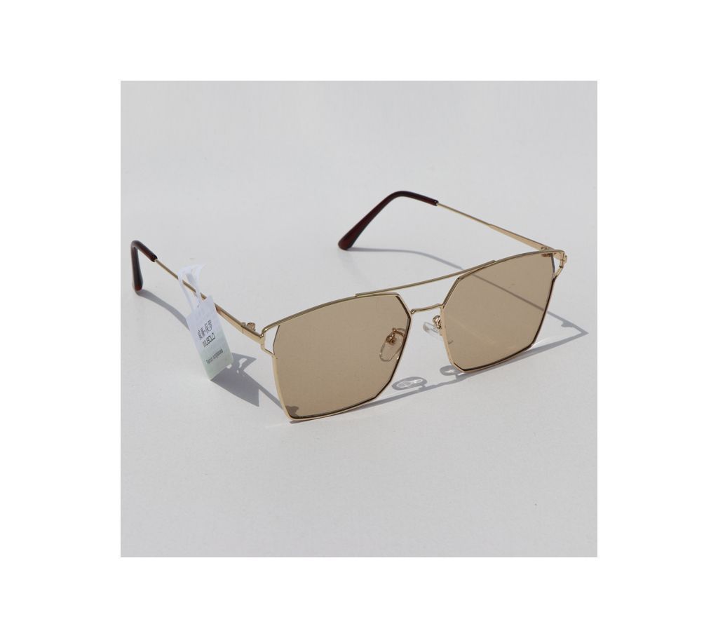 Light Yellow Small Square Sunglasses For Men