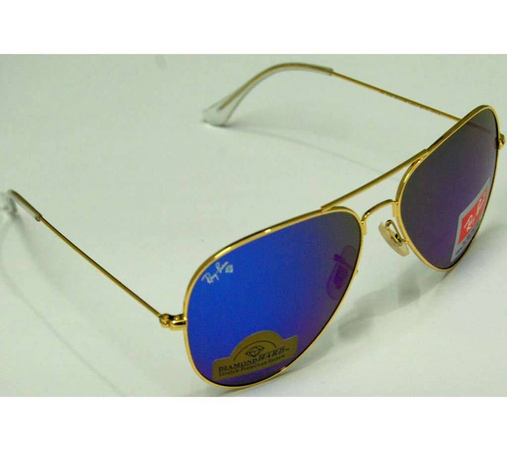 Ray.Ban Golden-Blue Design Diamond Glass (Copy) 