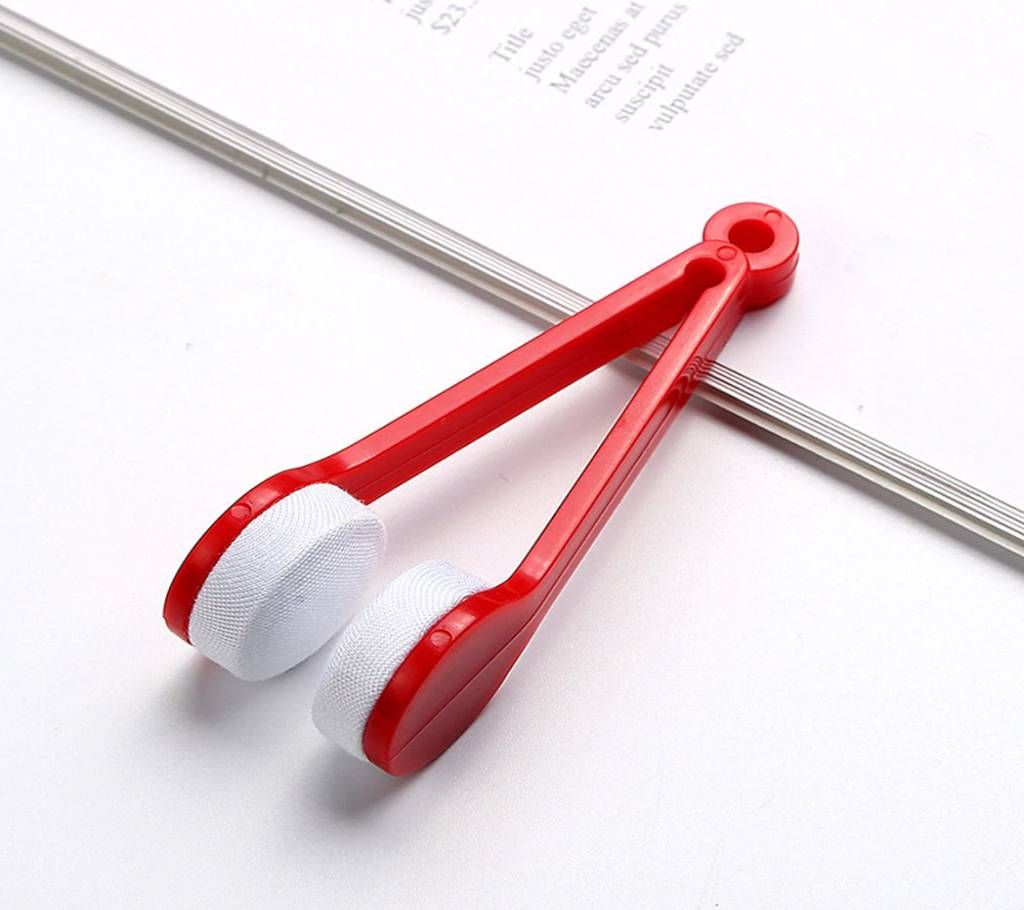 Glasses Eyeglass Cleaner Brush Microfiber Spectacles Cleaner RED Brush Cleaning Tool hot sale Multi-Function Portable