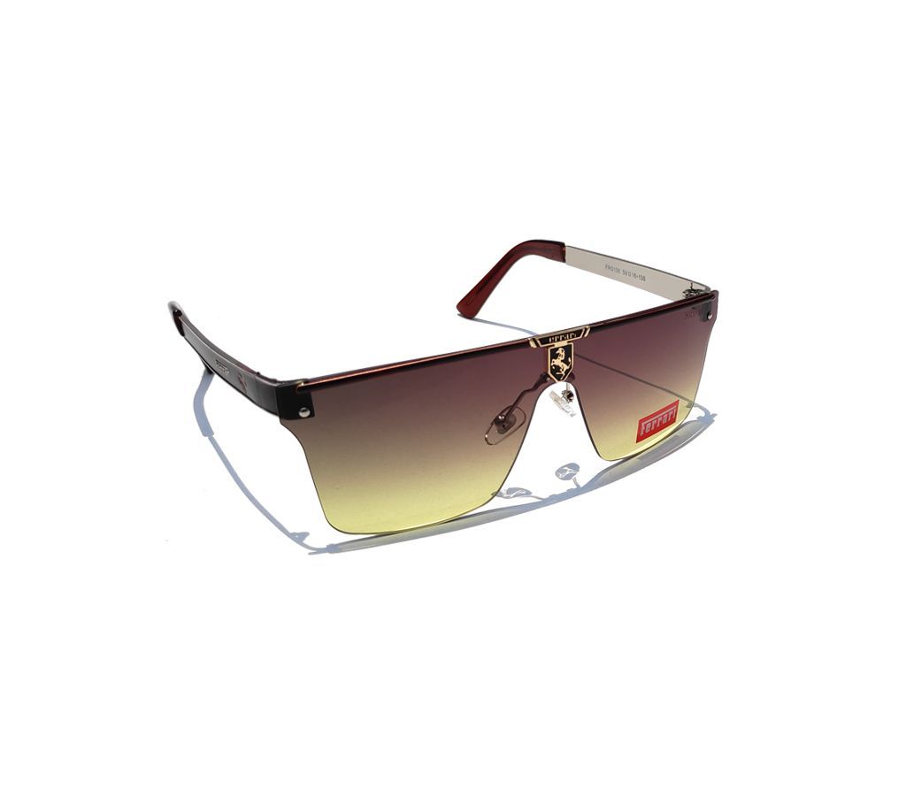 Porsche Mixed Yellow Metal Frame High Quality Design Men Sunglasses
