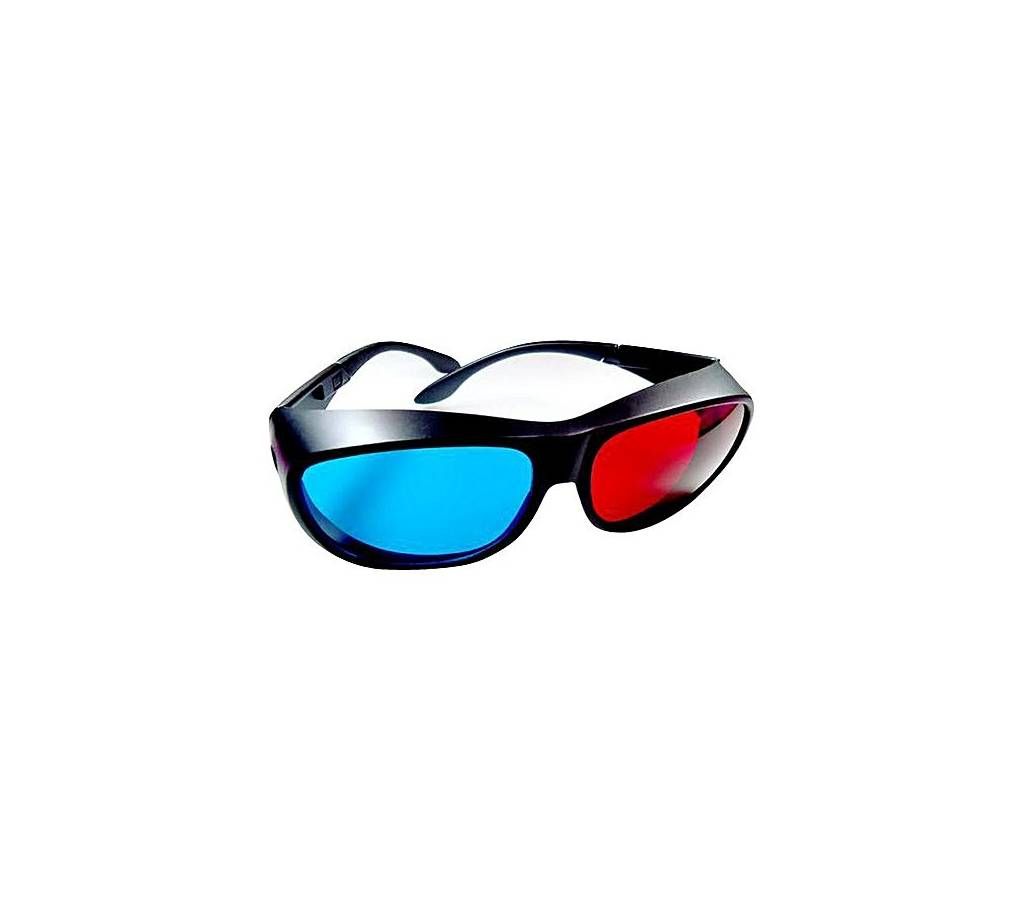 Beacon Cyan Anaglyph Simple Style 3D Glasses - Red