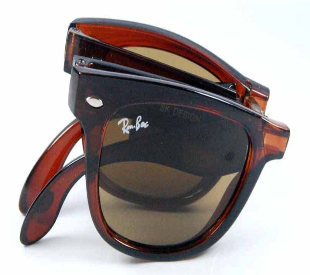 Ran.bei brown Folding Sunglass