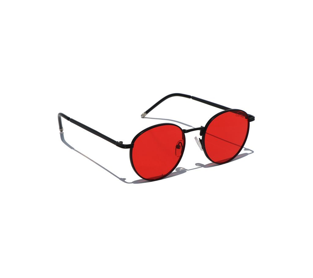 Black And Red Steel Sunglass For Men