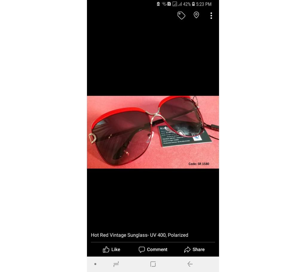 polarized UV sunglass