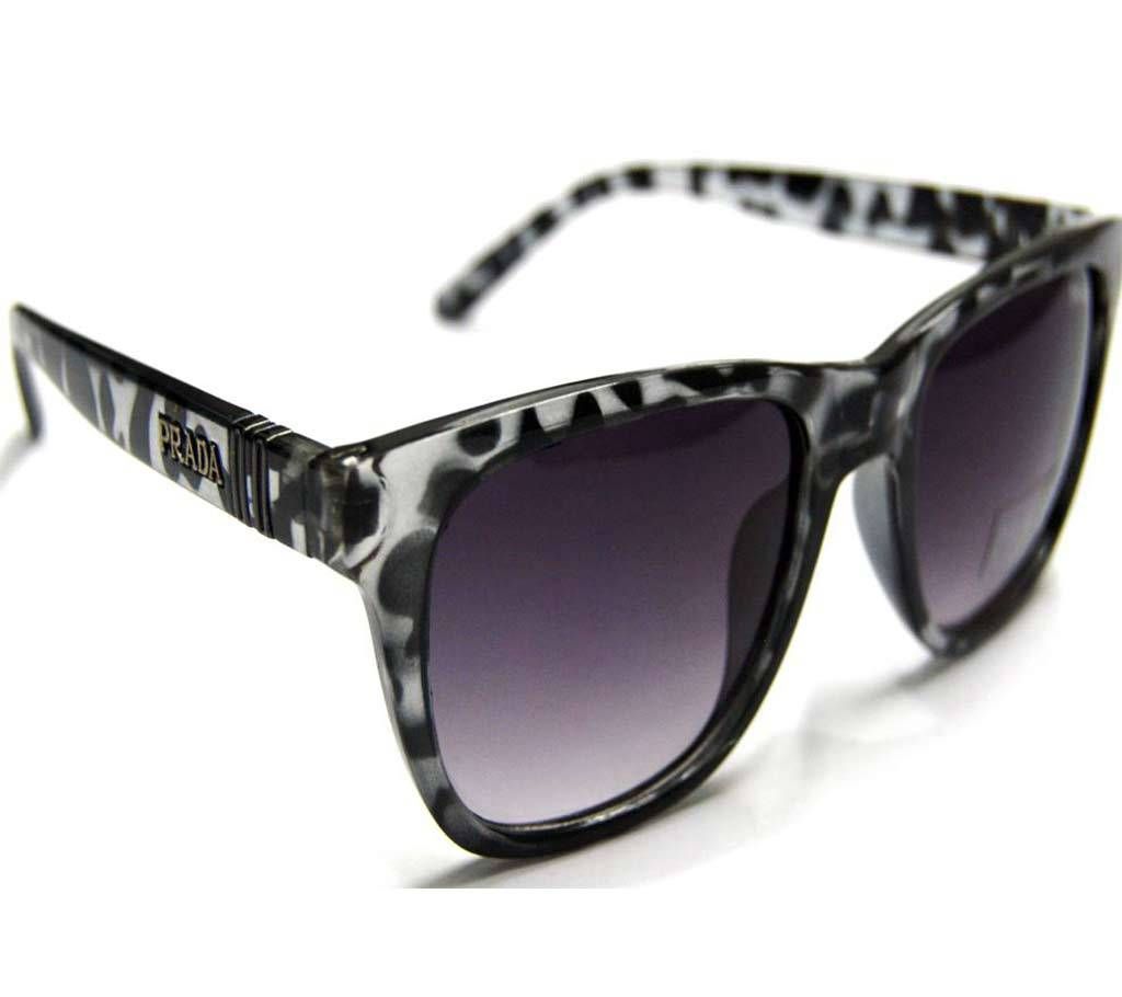 Prada Black-white Slate Gray Sunglasses