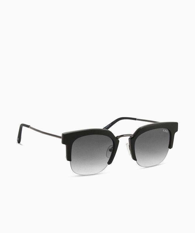 Gradient Clubmaster Sunglasses (Free Size)  (For Women, Grey)