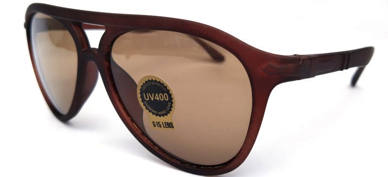 UV Protection, Toughened Glass Lens, Riding Glasses Sports Sunglasses (Free Size)  (For Men & Women, Brown)