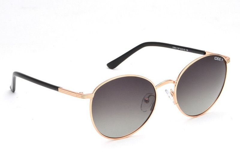 Polarized Round Sunglasses (52)  (For Men & Women, Green)