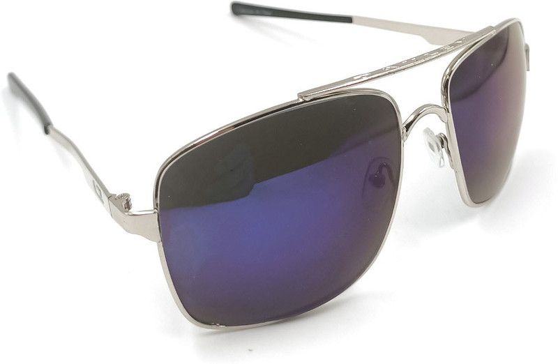UV Protection Retro Square Sunglasses (Free Size)  (For Men & Women, Blue)
