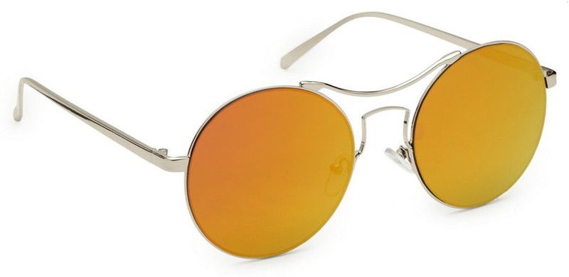 UV Protection Round Sunglasses (Free Size)  (For Women, Pink)