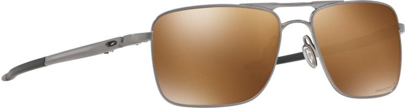 GAUGE 6 Retro Square Sunglass  (For Men, Brown)
