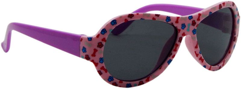 UV Protection, Gradient Oval Sunglasses (Free Size)  (For Boys & Girls, Black)
